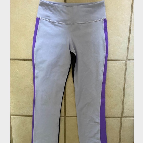 Tri colour cropped lululemon leggings - Picture 2 of 2